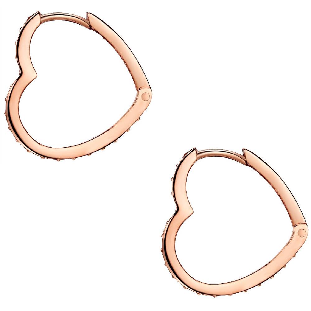 Rafaela Donata Klappcreolen Sterling Silber roségold Zirkonia weiß Black Friday