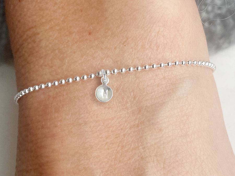 Renna Deluxe Armband mit STERN und Buchstaben-Anhänger Silber Exklusive Angebote