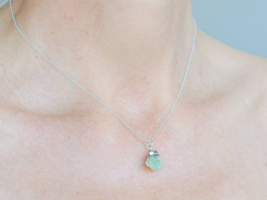 Renna Deluxe GEBURTSSTEIN Kette Silber Große Rabatte