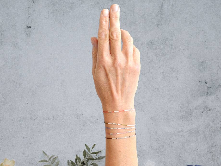 Renna Deluxe INDIVIDUELLES MORSE Code Armband Bestseller