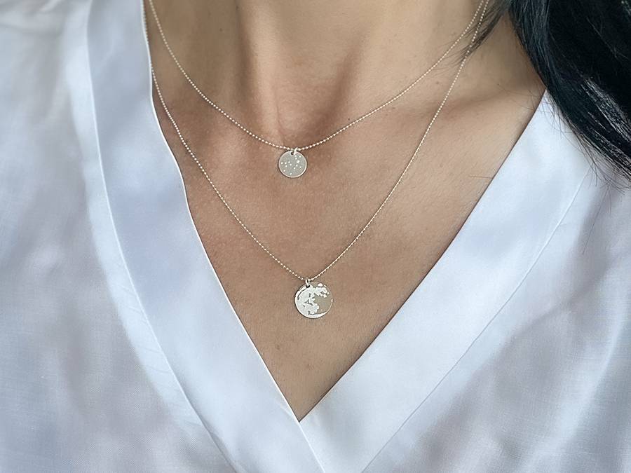 Renna Deluxe MOND Kette Silber – beidseitiges Motiv Tiefpreis