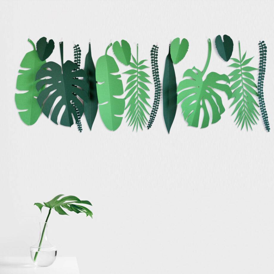 Renna Deluxe Monstera, Palme, TROPEN Wanddekoration zollfrei