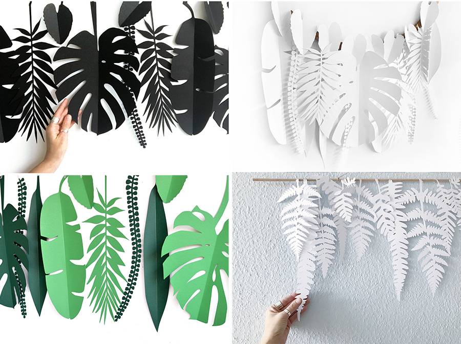 Renna Deluxe Monstera, Palme, TROPEN Wanddekoration zollfrei
