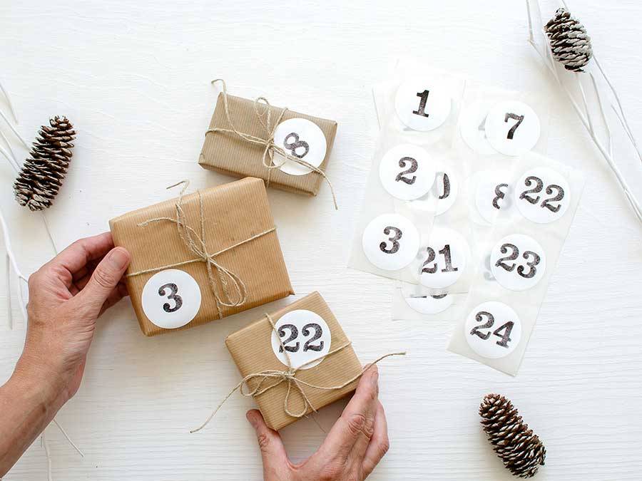 Renna Deluxe ADVENTSKALENDER Zahlen Aufkleber Cyber Monday
