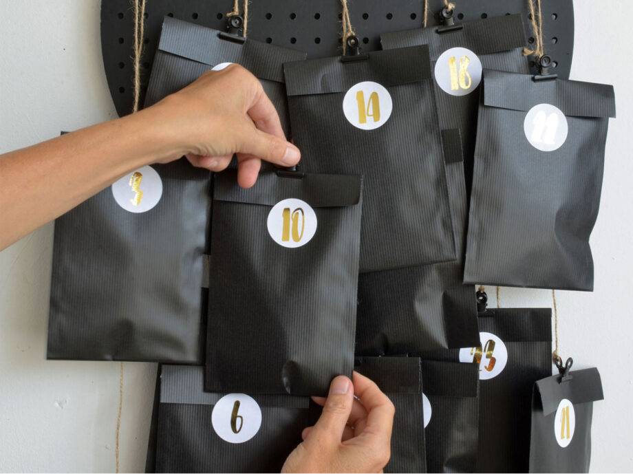 Renna Deluxe ADVENTSKALENDER Zahlen Aufkleber Cyber Monday