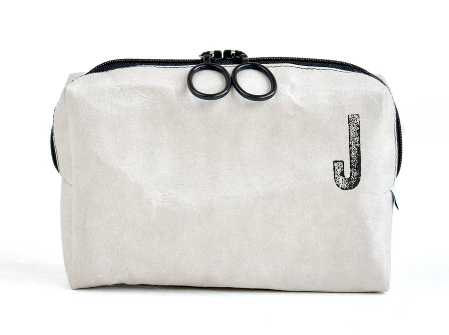 Renna Deluxe Kosmetiktasche mit Monogramm grau Bis zu 60% Rabatt