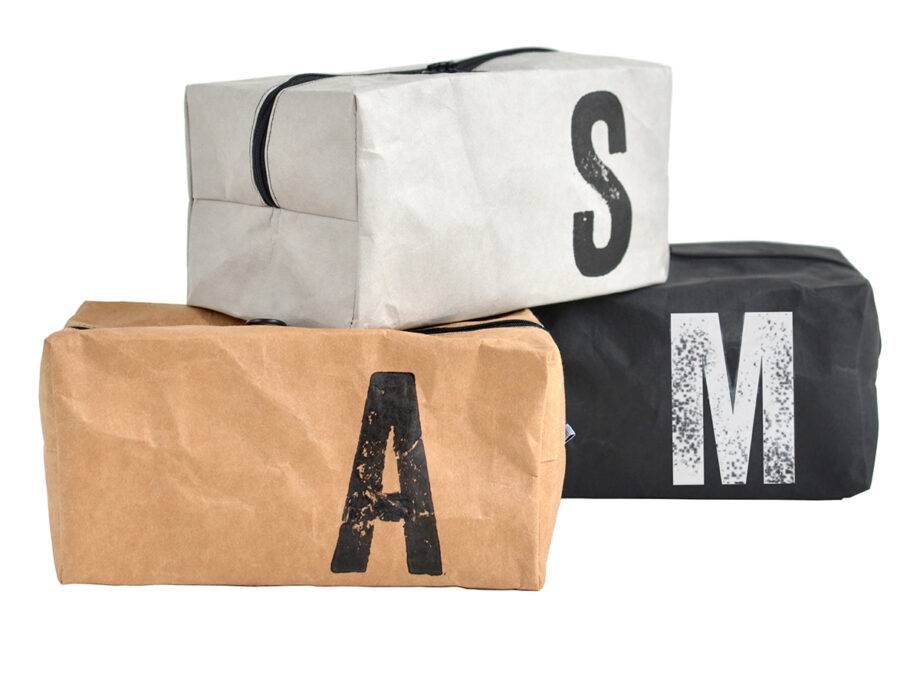 Renna Deluxe Kosmetiktasche mit Monogramm grau Bis zu 60% Rabatt