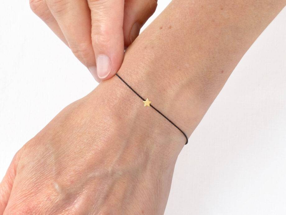 Renna Deluxe MAKE A WISH – STERN Armband Gold Sonderangebot der Fabrik