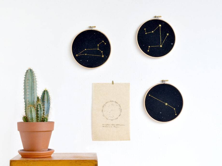 Renna Deluxe Schütze Sternzeichen Bild im Stickrahmen Fabrik Onlineshop