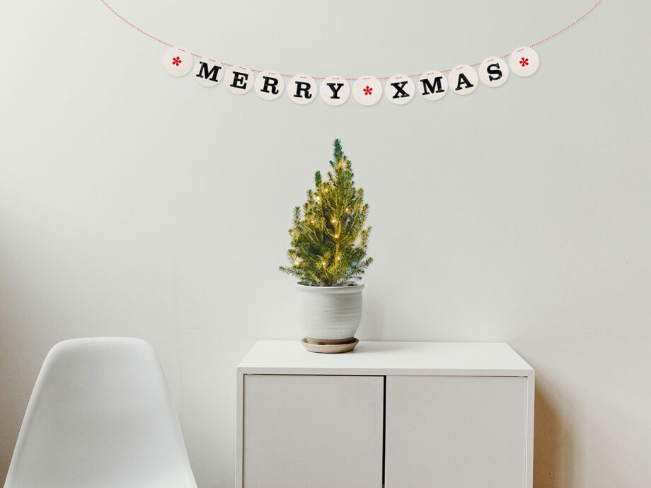 Renna Deluxe MERRY XMAS Girlande Black Friday
