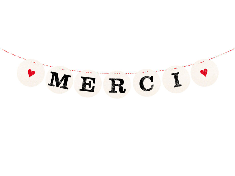 Renna Deluxe MERCI Girlande Hochzeitsgirlande Neuheiten