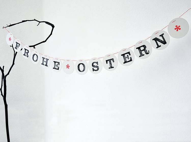 Renna Deluxe FROHE OSTERN Girlande Kauf eins, bekomm eins gratis