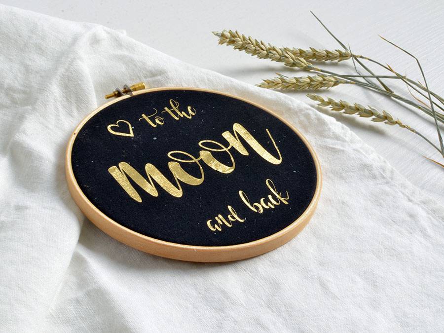 Renna Deluxe I love you to the moon and back! Gold Druck Clearance-Verkauf