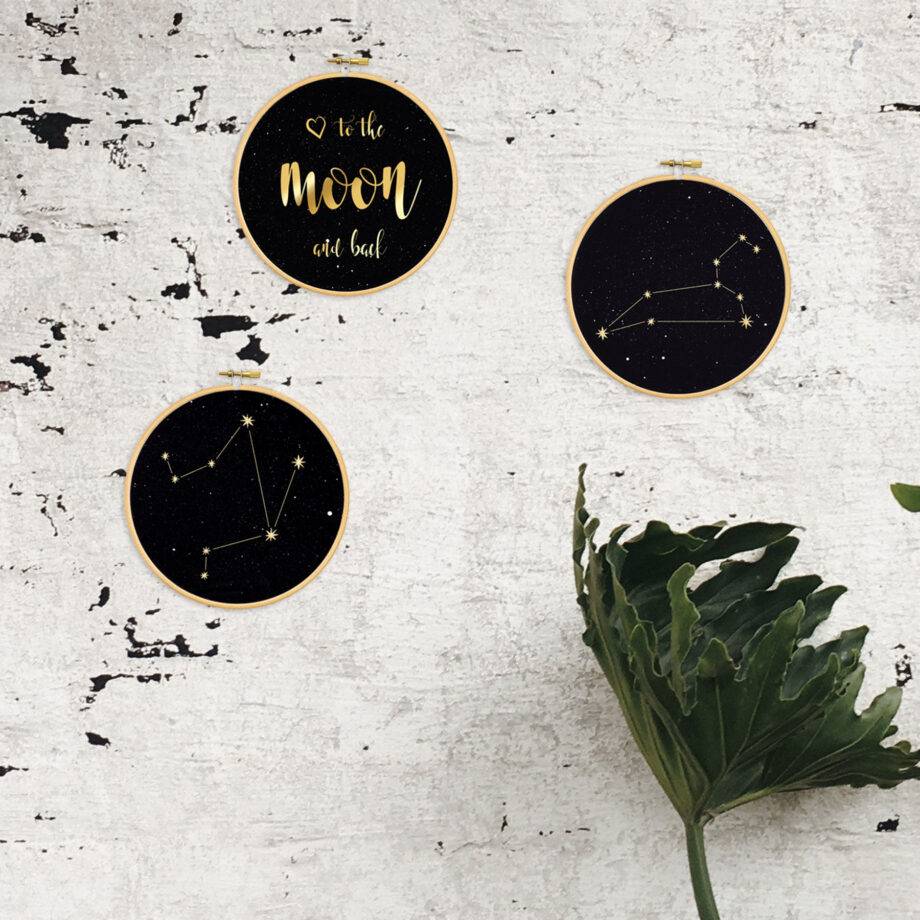Renna Deluxe I love you to the moon and back! Gold Druck Clearance-Verkauf
