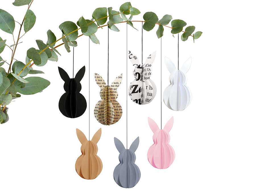 Renna Deluxe Anhänger Osterhase in Fraktur zollfrei