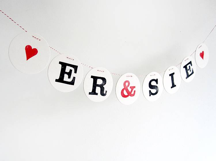 Renna Deluxe ER & SIE Girlande zur Hochzeit Verkauf