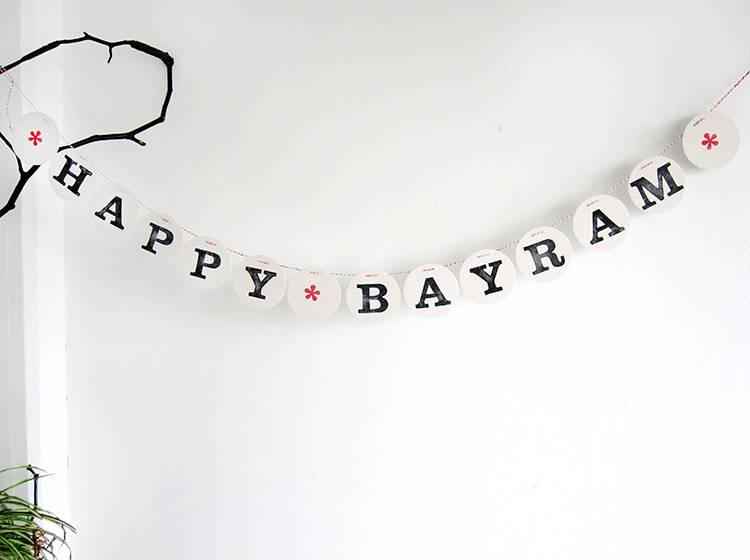 Renna Deluxe Happy BAYRAM Girlande Limitierter Zeitrabatt