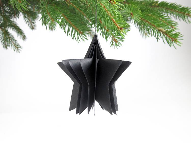 Renna Deluxe Frohe Weihnachten Karte mit Stern in schwarz Sonderangebot