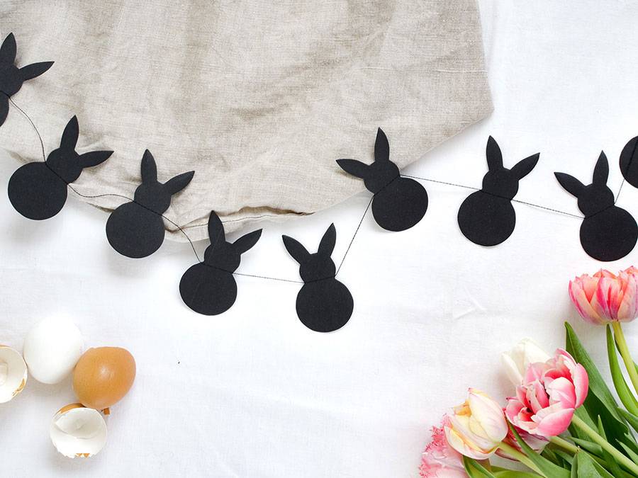 Renna Deluxe Osterhasen Girlande aus Kraftpapier braun Online Shopping