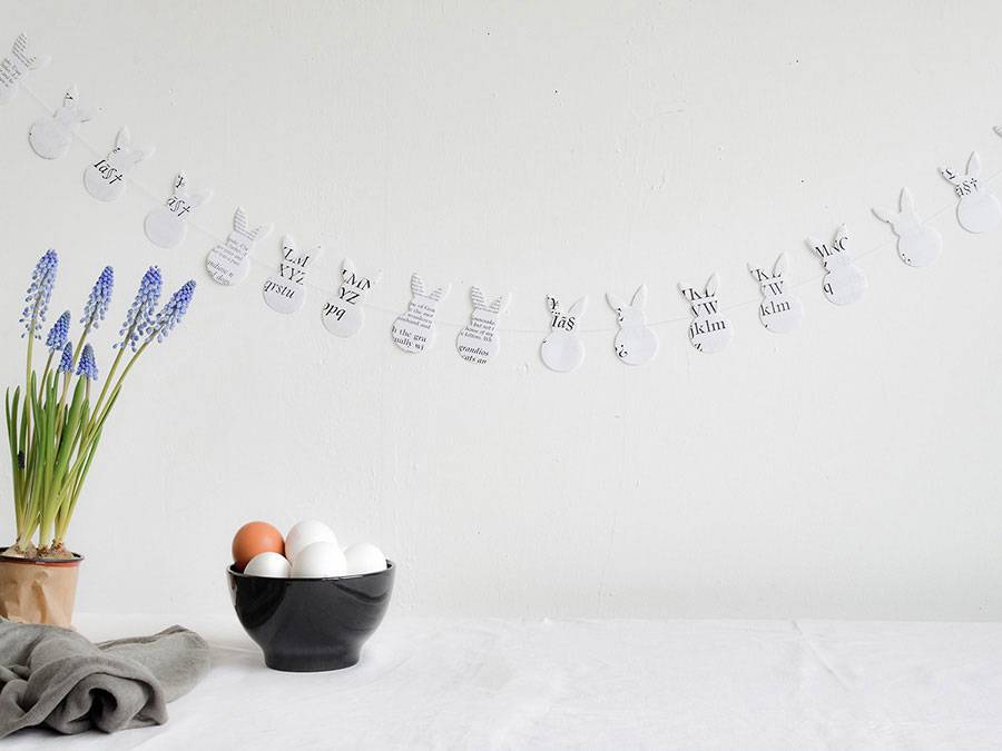 Renna Deluxe Osterhasen Girlande aus Kraftpapier braun Online Shopping