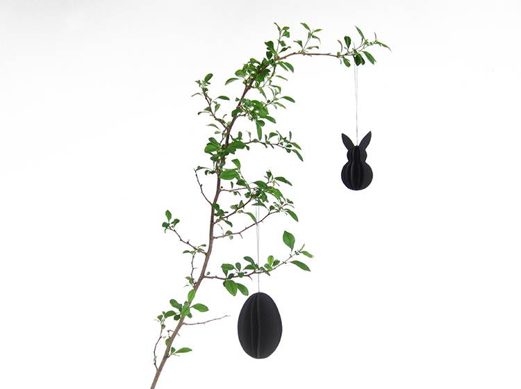 Renna Deluxe Anhänger Osterhase Schwarz Lagerräumung