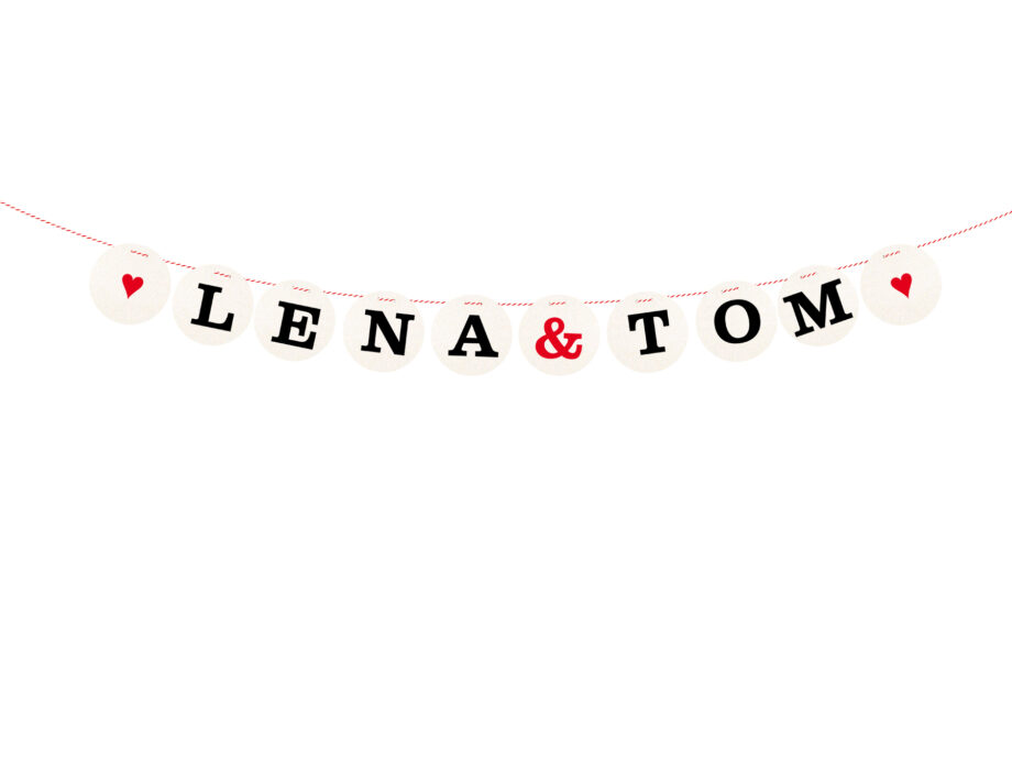 Renna Deluxe Buchstabe für personalisierte Hochzeitsgirlande mit Namen Top Angebot
