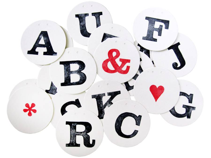 Renna Deluxe Buchstabe für personalisierte Hochzeitsgirlande mit Namen Top Angebot