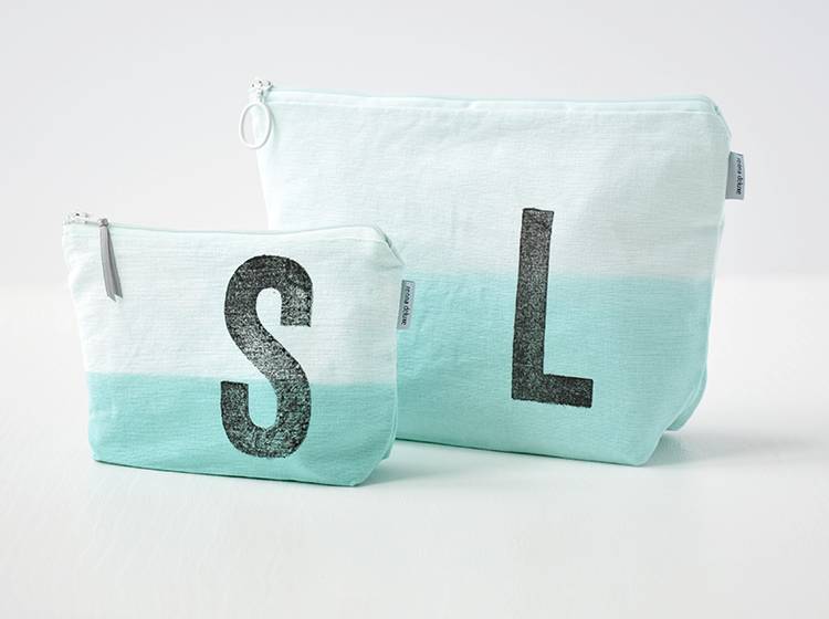 Renna Deluxe Kulturtasche MINT mit Monogramm personalisiert Bestseller
