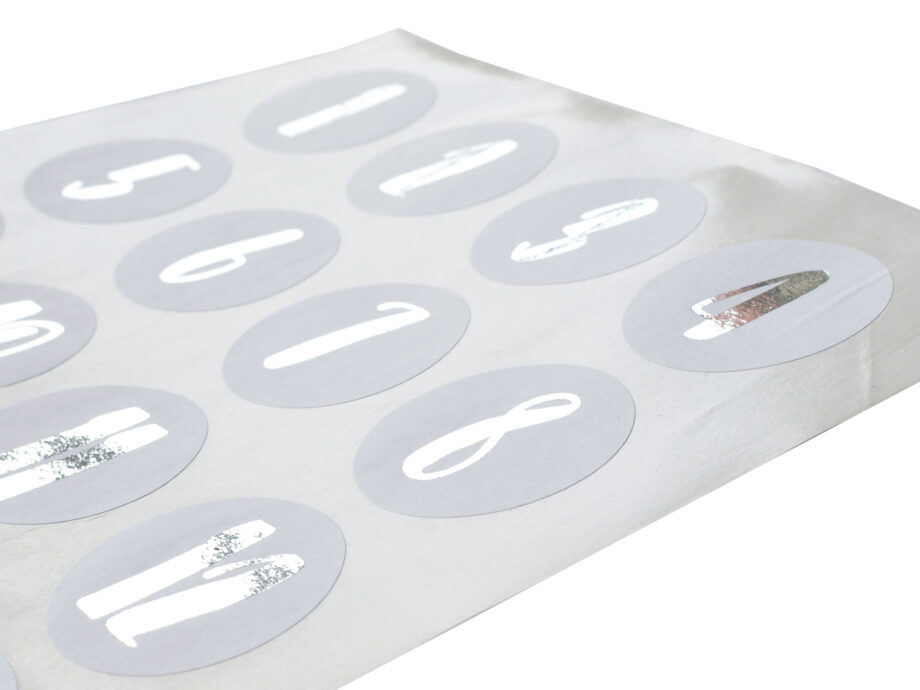 Renna Deluxe Adventskalender SILBER metallic mit weißen Tüten Tägliche Deals