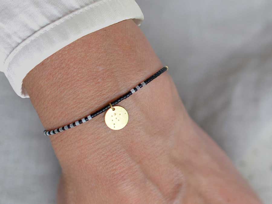Renna Deluxe WASSERMANN Sternzeichen Armband Gold