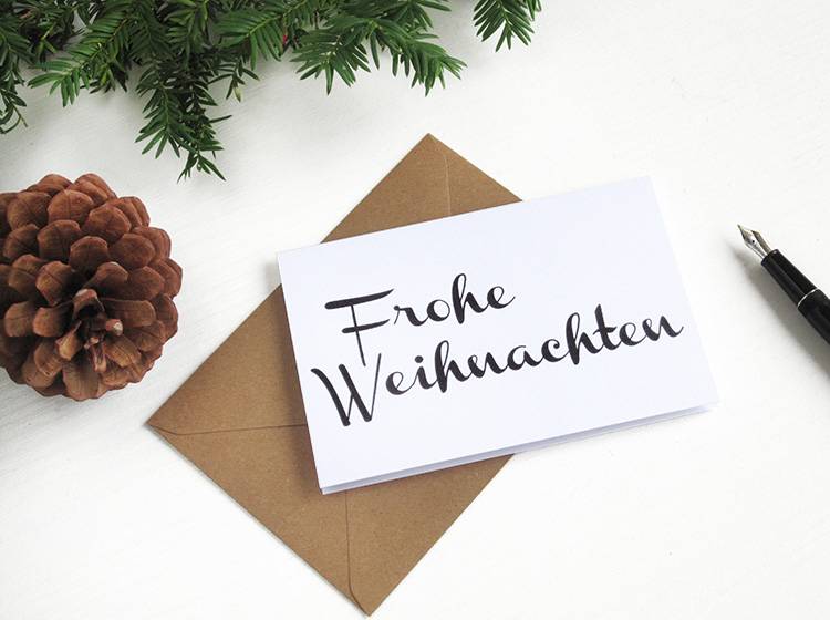 Renna Deluxe Frohe Weihnachten // Klappkarte Sonderangebot der Fabrik