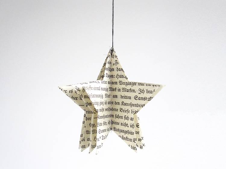 Renna Deluxe Weihnachtskarte mit Stern aus vintage Papier Discount Store für neue Produkte