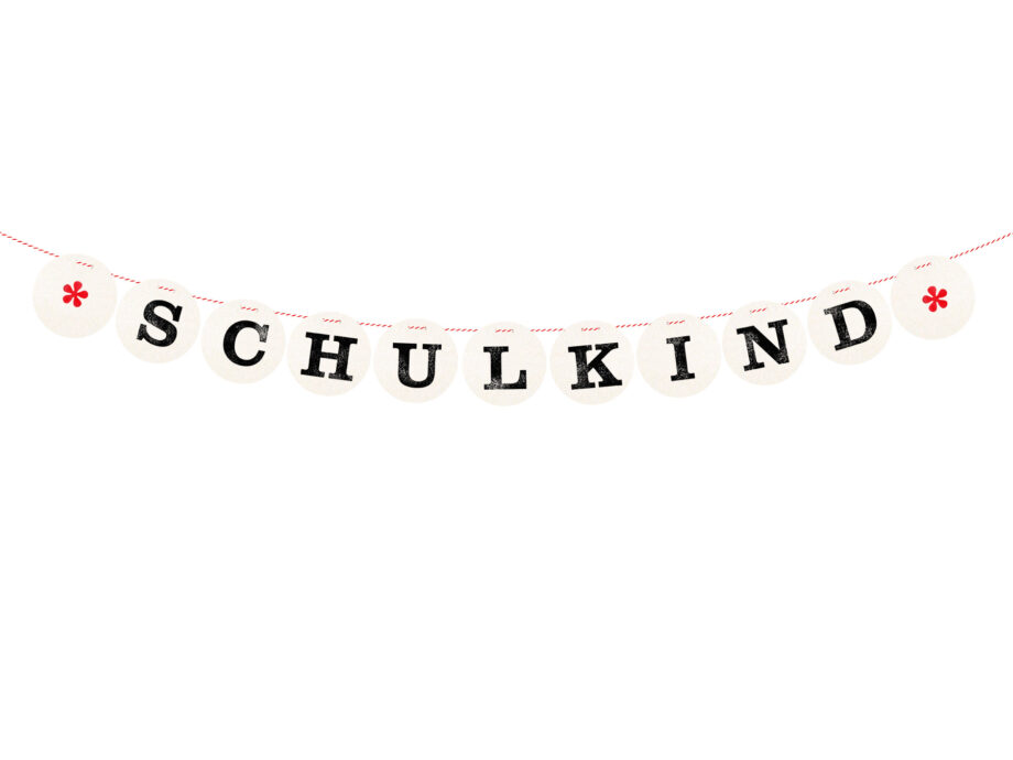 Renna Deluxe SCHULKIND Girlande für die Einschulung Party-Deko Fabrikverkauf