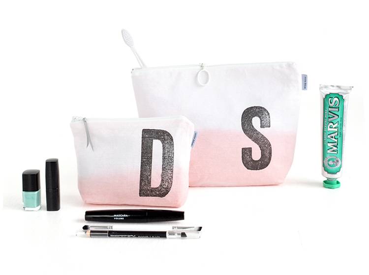 Renna Deluxe Kulturtasche ROSA mit Monogramm personalisiert Cyber Monday