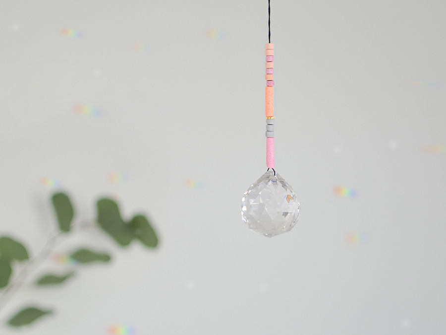 Renna Deluxe SUNCATCHER Rosa Grau Korall Fabrikverkauf