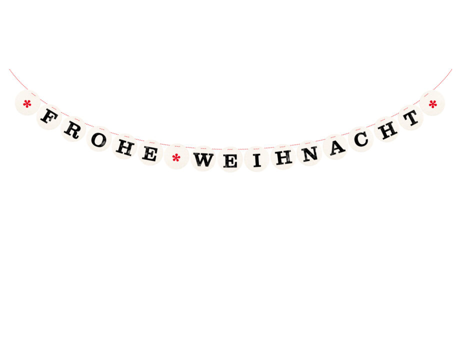Renna Deluxe FROHE WEIHNACHT Girlande Fabrik Onlineshop