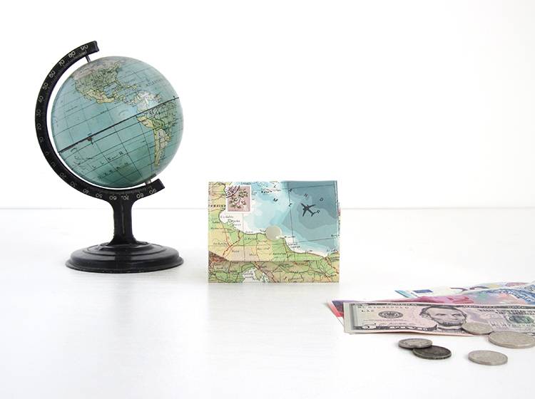 Renna Deluxe Atlas Portemonnaie aus Landkarten Günstig kaufen