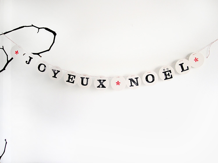 Renna Deluxe JOYEUX NOËL Girlande Versandkostenfrei