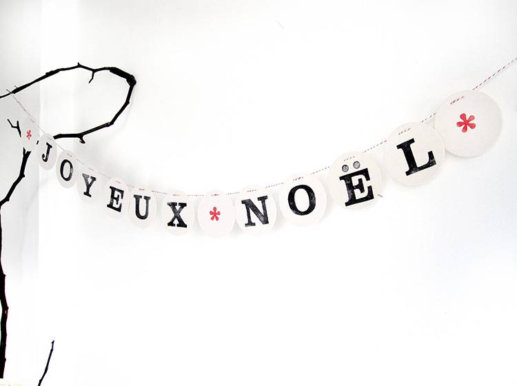 Renna Deluxe JOYEUX NOËL Girlande Versandkostenfrei