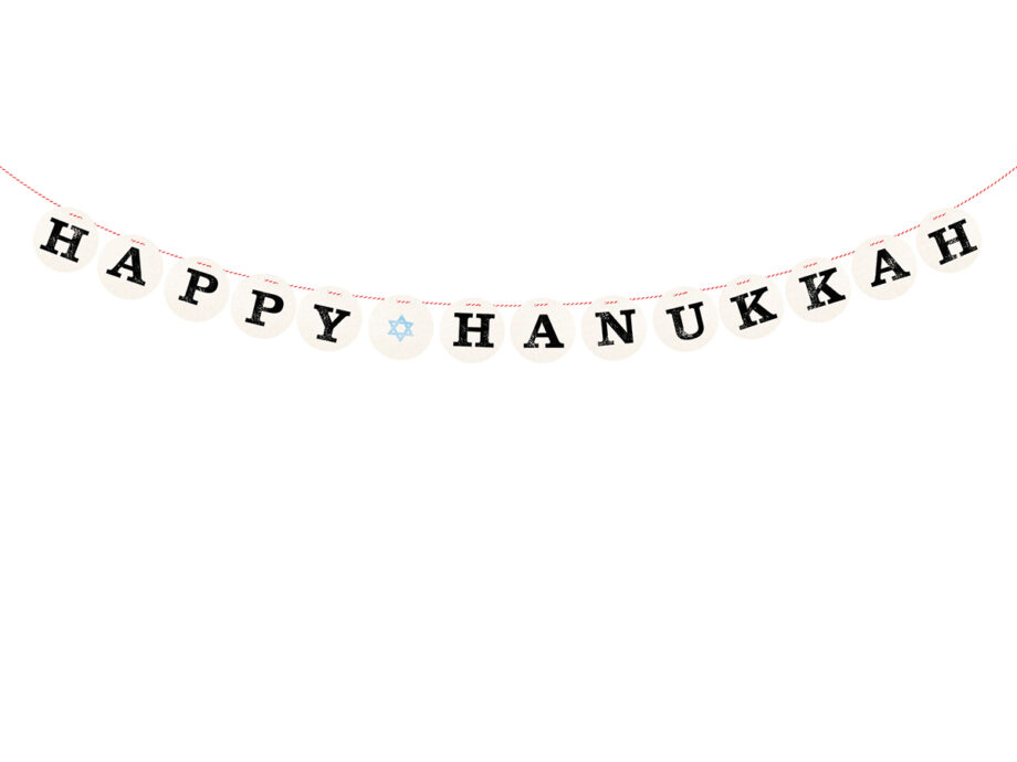 Renna Deluxe HAPPY HANUKKAH Girlande Valentinstagsangebot