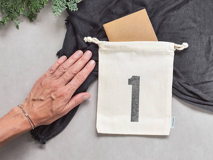 Renna Deluxe Nachhaltiger Adventskalender aus Bio-Baumwolle Lagerräumung