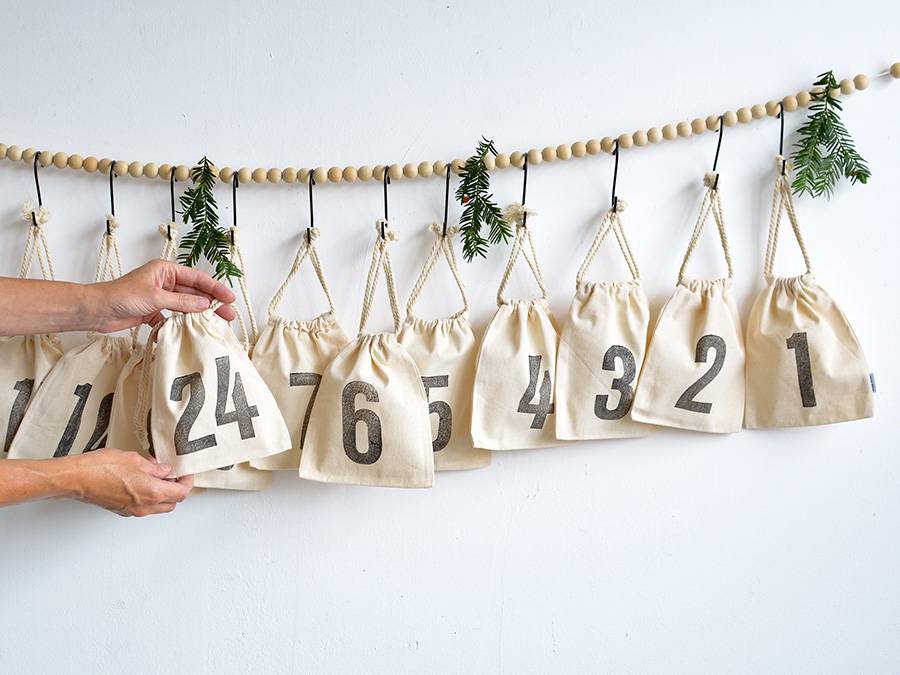 Renna Deluxe Nachhaltiger Adventskalender aus Bio-Baumwolle Lagerräumung