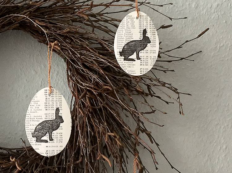 Renna Deluxe Frohe Ostern Klappkarte mit Osterei zum Anhängen Zeitlich begrenztes Angebot