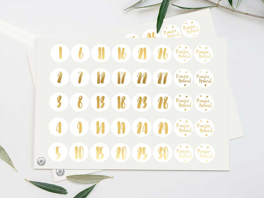 Renna Deluxe RAMADAN Kalender Gold mit schwarzen Tüten Saisonale Angebote