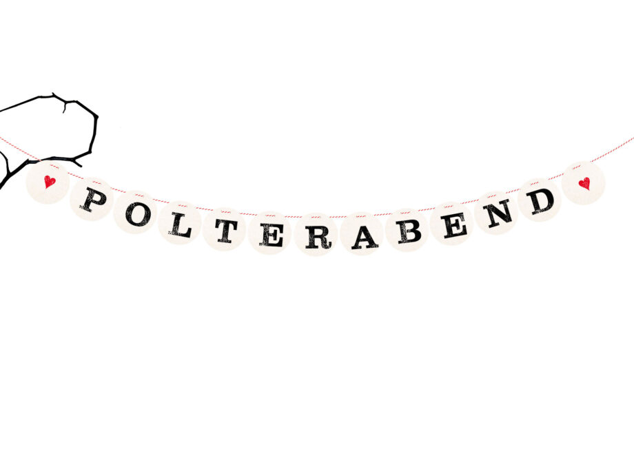 Renna Deluxe Polterabend Girlande für die Hochzeit Tägliche Deals