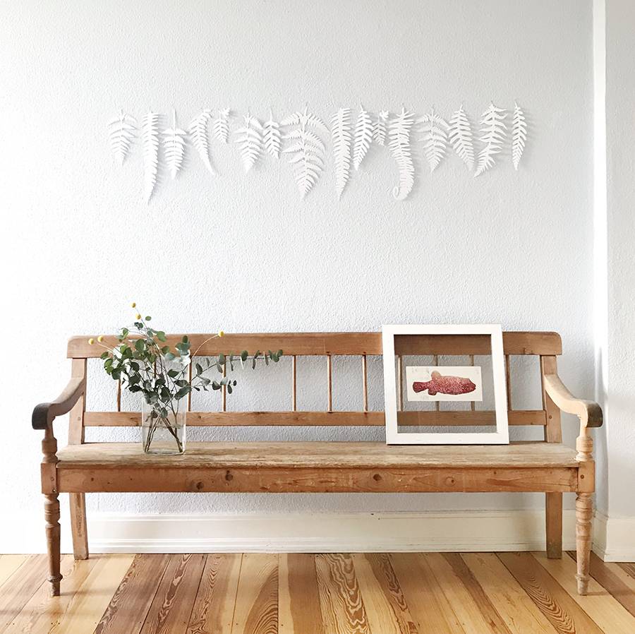 Renna Deluxe FARN Blätter für die Wand Begrenzte Freigabe