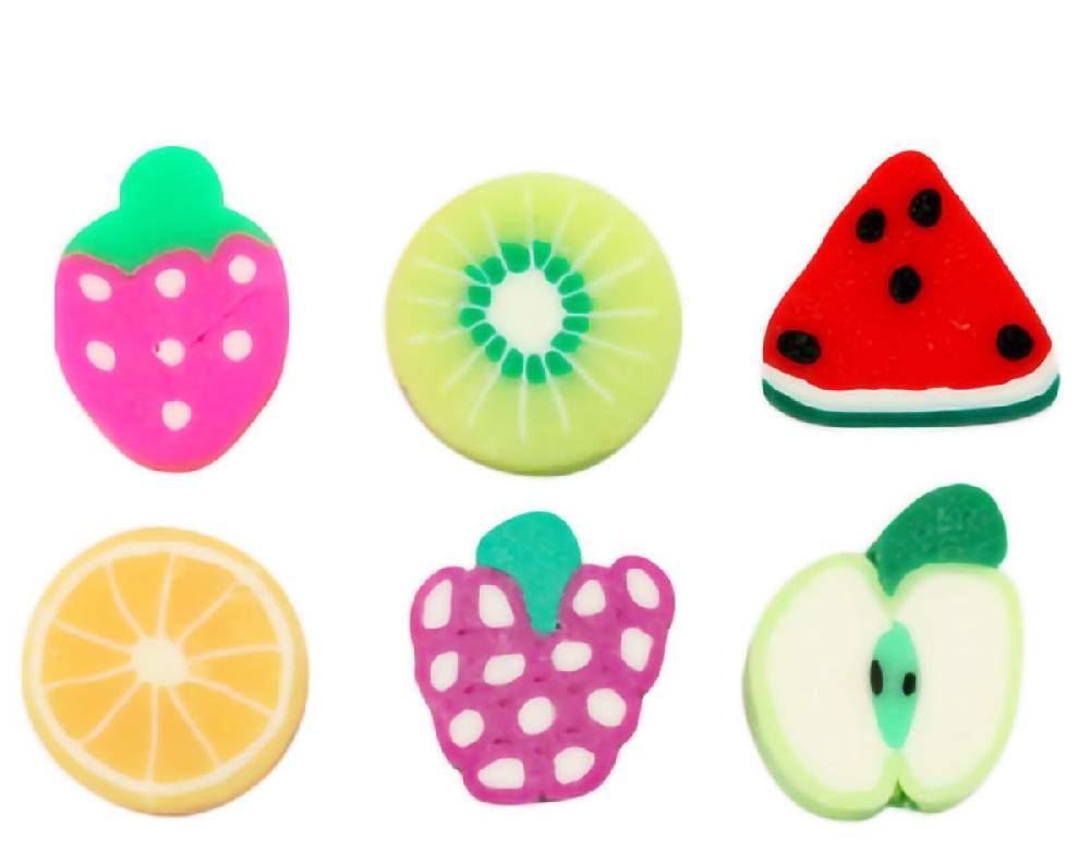 Sadingo Polymer Clay Perlen | 40 Stk., 10mm, Früchte Zeitlich begrenztes Angebot