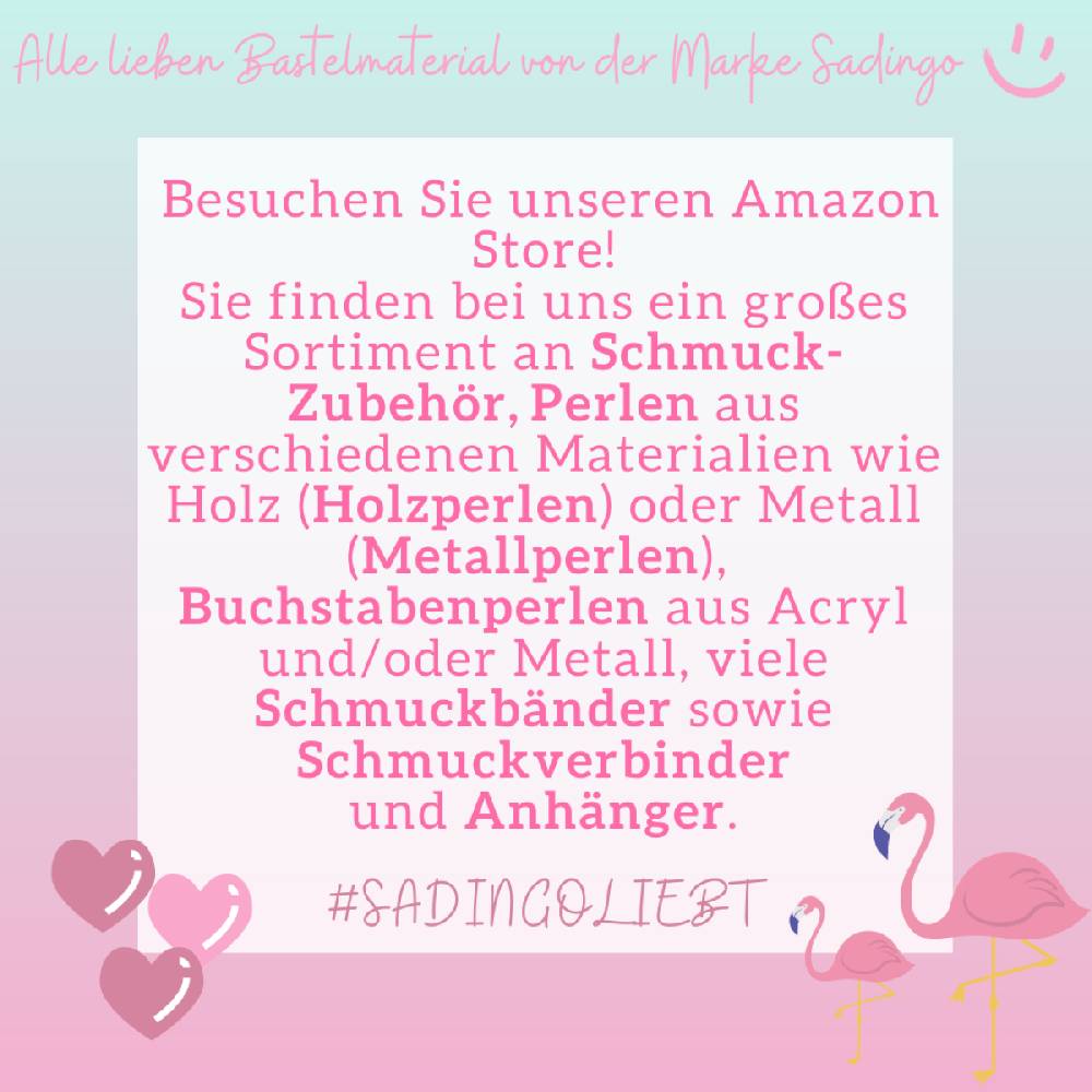 Sadingo Metallperlen | Metallröhrchen 15 Stück, 35x2,5mm Sonderangebote