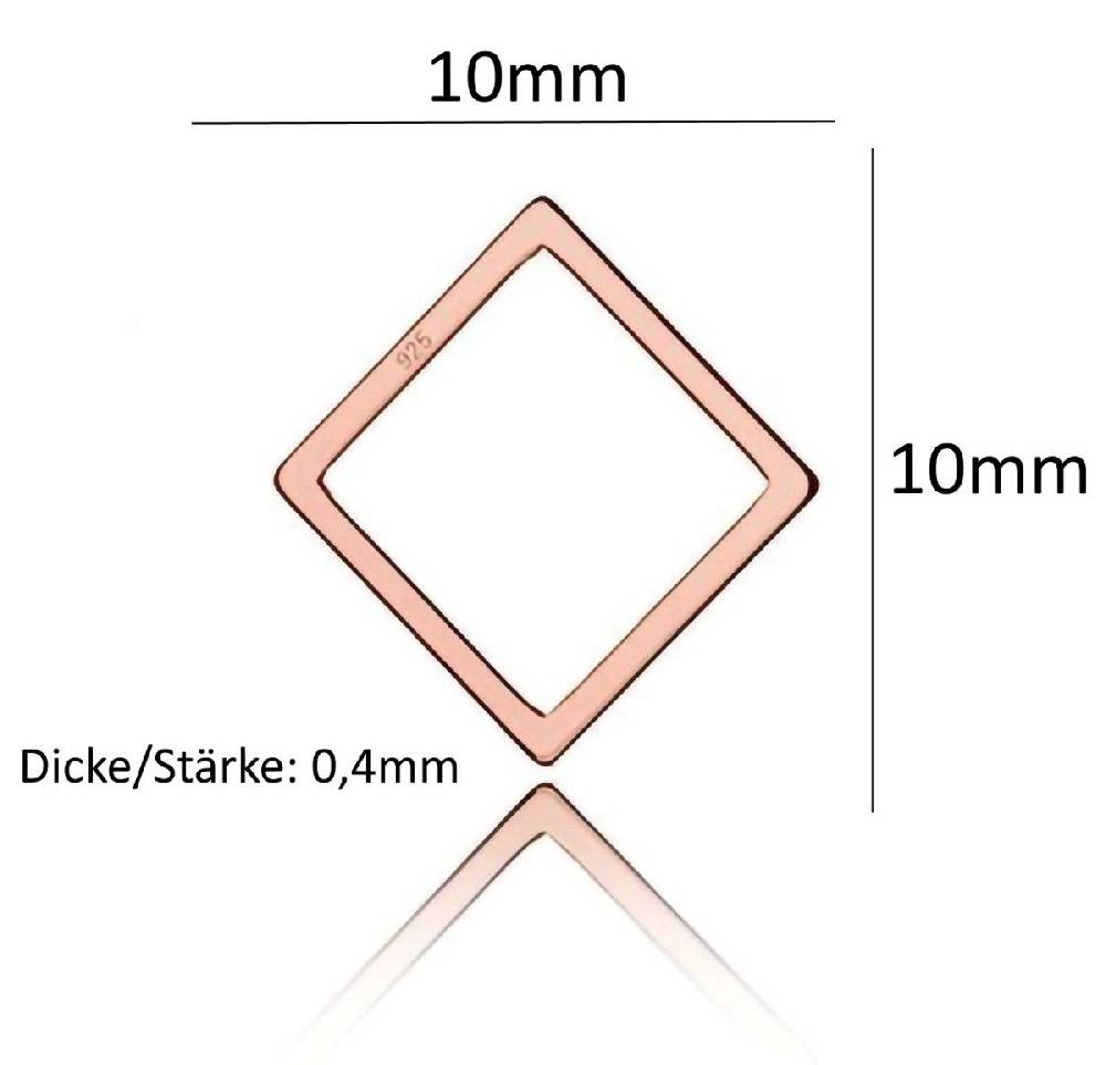Sadingo Schmuckverbinder Geometrisch | 12x10 mm VIP-Rabatte