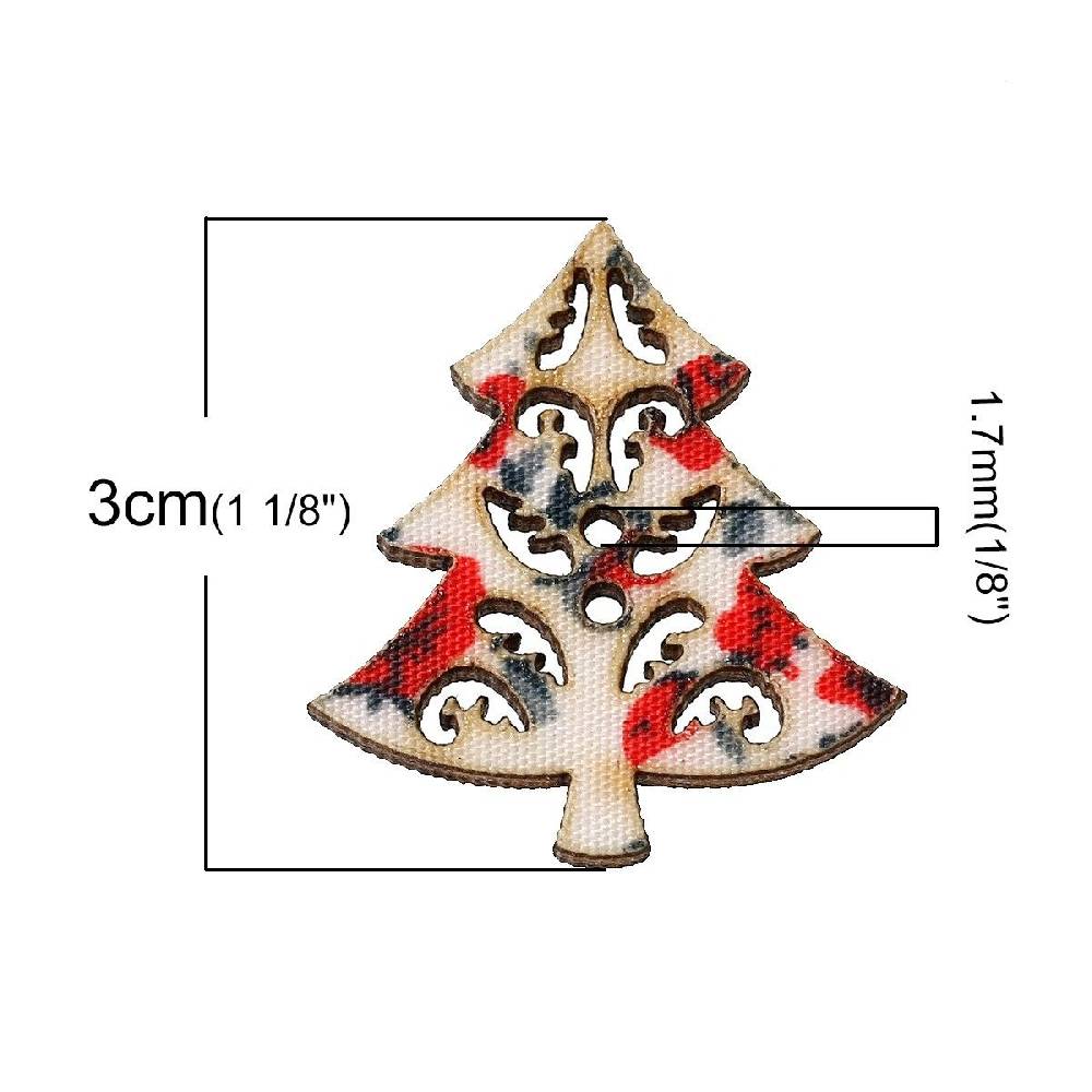 Sadingo Holzknöpfe / 50 Stk. / Weihnachtsbaum Discount Store für neue Produkte